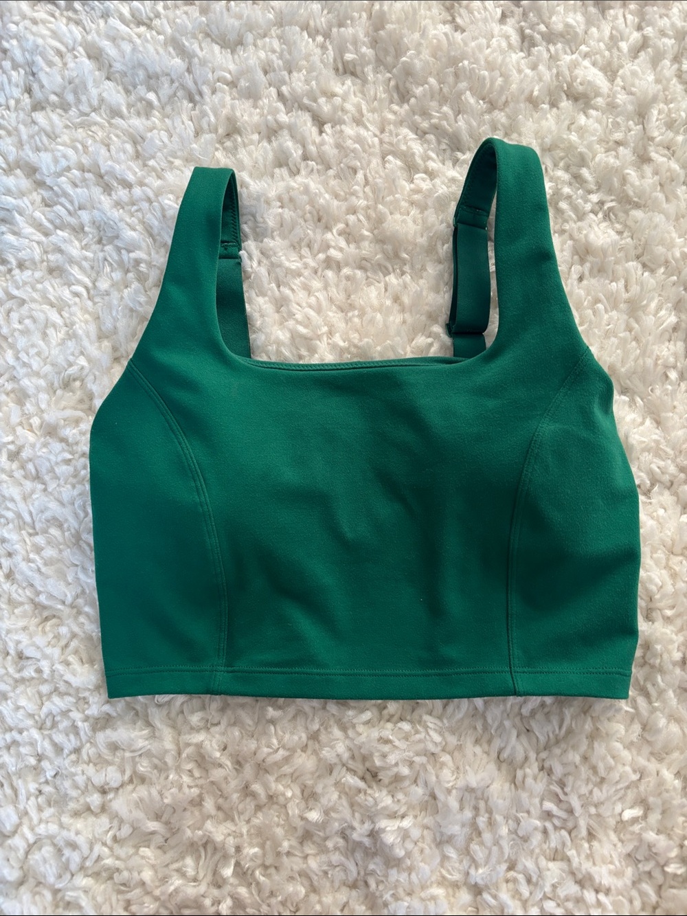 Offline by aerie Emerald Green Scoop-Neck Longline Sports Bra